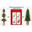 Arbre de Noël vert 4 pi avec base scintillante - 100 lumières DEL multicolores, 396 pointes, baies rouges et pommes de pin, branches pleines en PE / PVC, pot lumineux festif