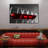 Red Wine Row Canvas Print-351346371