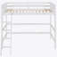 Solid Wood Twin Size Loft Bed With Ladder(White)(OLD SKU: WF292330AAK)