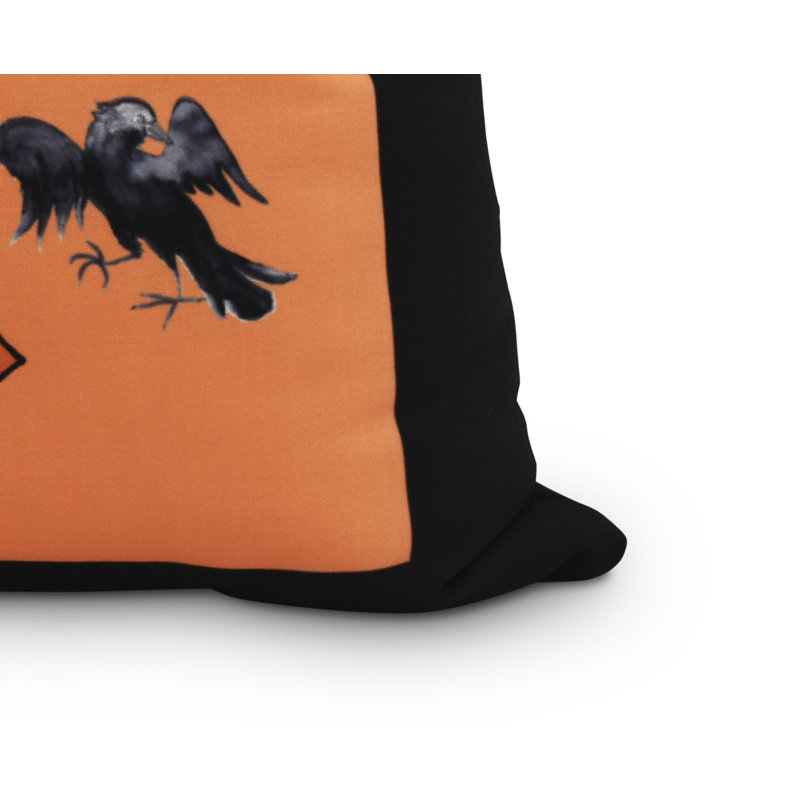 Housse et insert de coussin carré Witches Brew, 16 po x 16 po, Orange