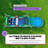 POP JUMP Tropical 28' Inflatable Obstacle Course with Slide, Wet/Dry Backyard Race Course with Blower