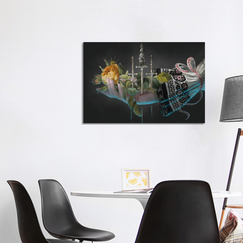 Yellow Rose by Juliana Loomer - Wrapped Canvas Gallery-Wrapped Canvas Giclée, 101.6 cm H x 66.04 cm W x 3.175 cm D