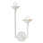 Darla Medium Two-Light Exposed Bulb Floral Wall Sconce