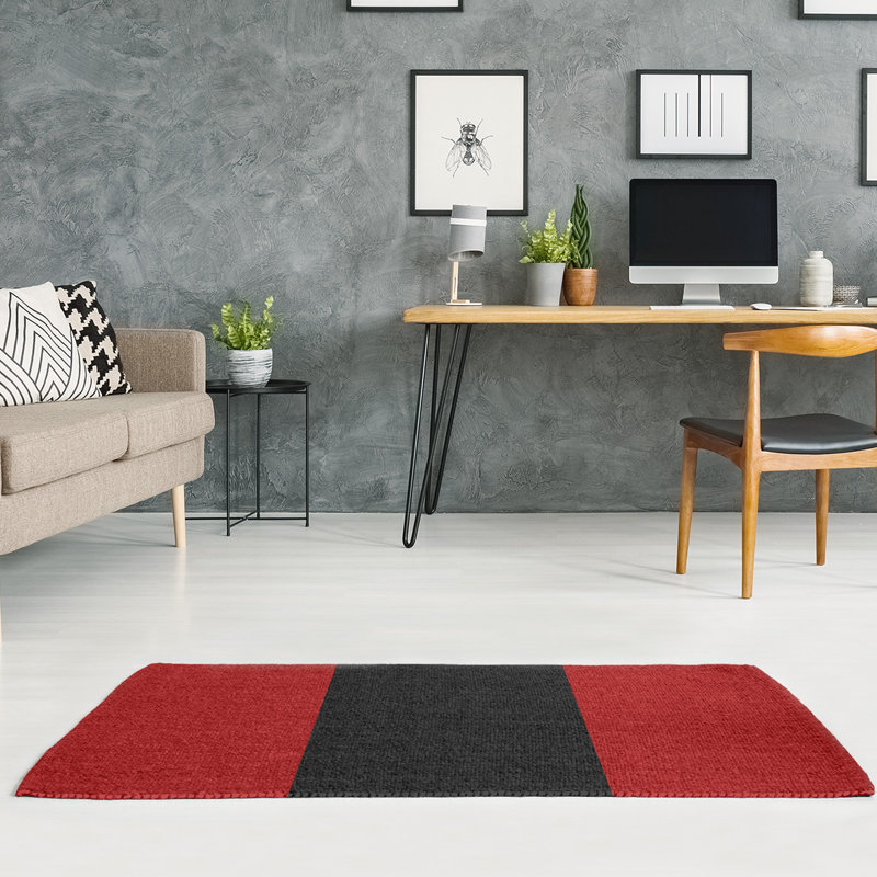Tapis à rayures de football san francisco, Rectangle 5 pi x 7 pi