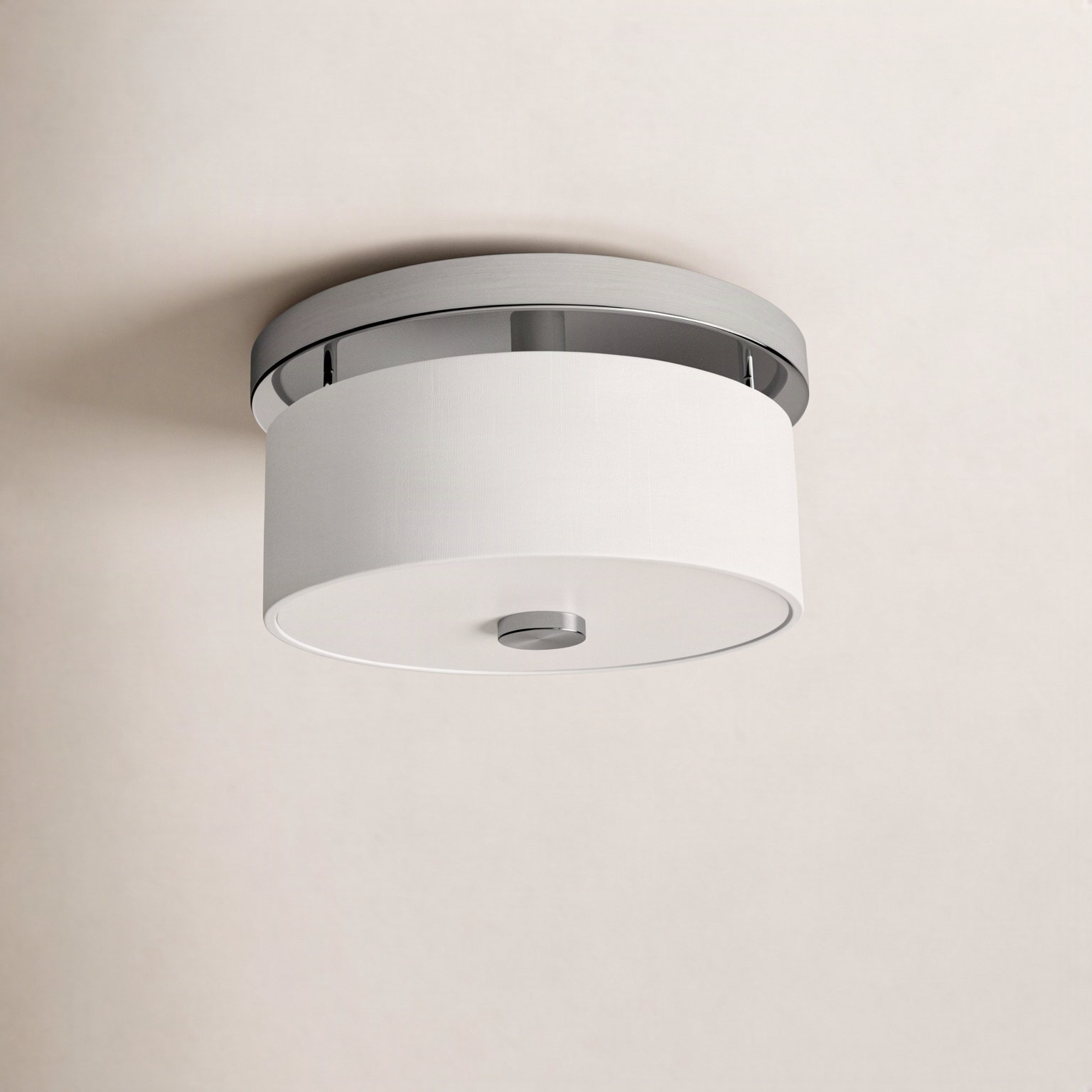Flaire 2 - Light Flush Mount, Brushed Nickel, 5.375" H x 11" W x 11" D