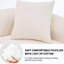 Chenille blanche 4 places Home - éponge 30D, dureté 60, tissu de qualité artisanale pour appartement