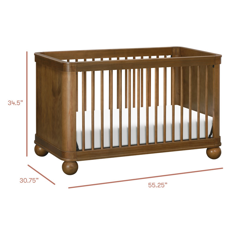 Crosby 3-in-1 Convertible Crib, Natural Walnut