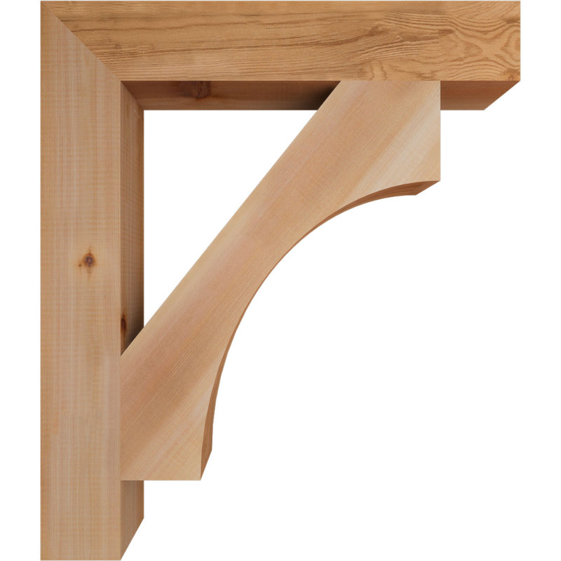 Support Westlake Block, Cèdre rouge de l'Ouest (lisse), H 28 po x l 3,5 po x P 24 po