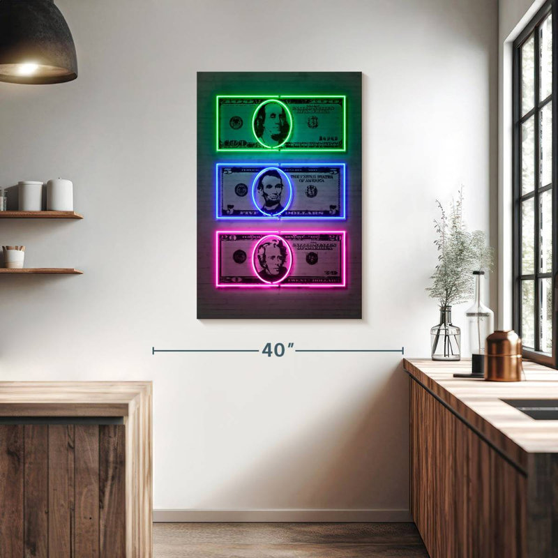 Kerner Dollars, 39" H x 26" W