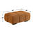 Rectangular Upholstered Tufted Ottoman With Block Legs In Orange