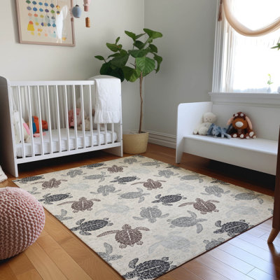 Premium Machine Washable Mayfield AMF192 Animal Print Rug