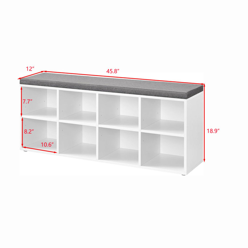 Shoe Bench with Cushion
