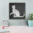 'Cat' by Erin Clark Canvas Wall Art-1920782806