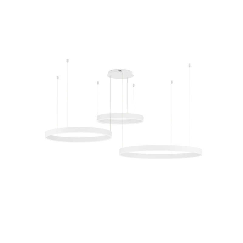 3 - Light White LED Chandelier Pendant
