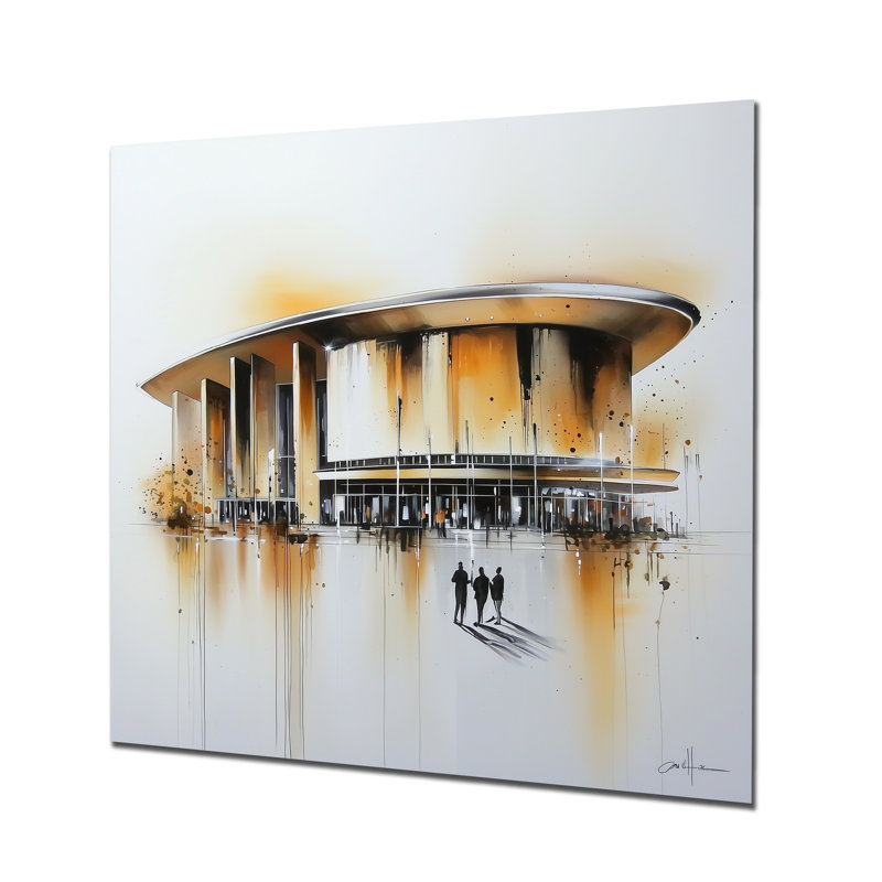 Berliner Philharmonic II - Berlin, impression murale industrielle en métal, H 16 po x l 16 po