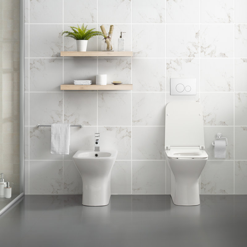 Bidet Carre, Blanc brillant