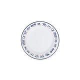 Fishs Eddy x CCH Enamelware Flat Salad Plates, Set of 4, Knots