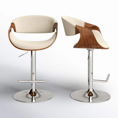 Archaimbaud Swivel Adjustable Height Bar Stool