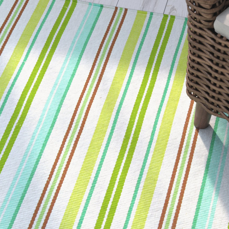 Artique Cotton Striped Indoor Rug, Rectangle 2' x 3'