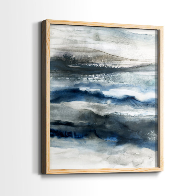 «Ocean Profondeurs», reproduction encadrée - bois massif, H 11 po x l 9 po