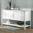 Caitline 60" W Modern Shaker Soft Close Doors Vanity Cabinet with Open Storage Shelf