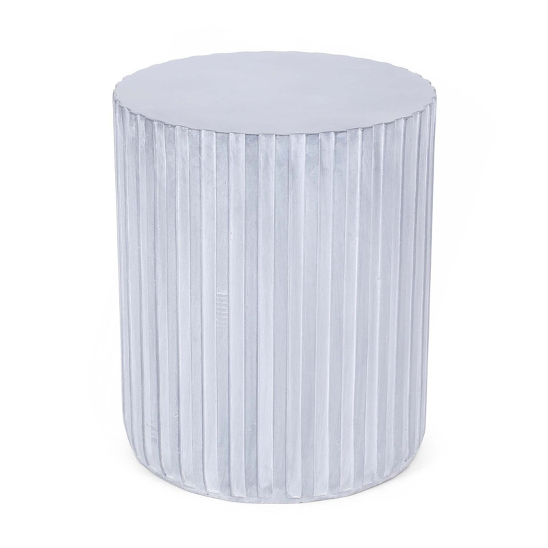 Outdoor Use Concrete End Table