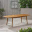 Table de salle à manger d'extérieur en bois d'acacia extensible, teck-1973990366