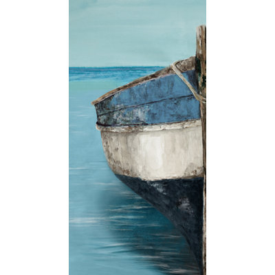 "Méditerranée bateaux IV" par Barclay Butera, reproduction d'art sur toile tendue