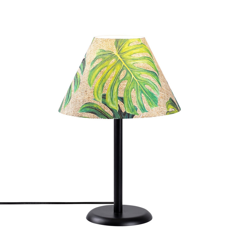 Lampe de table noire 18,11 po Crank