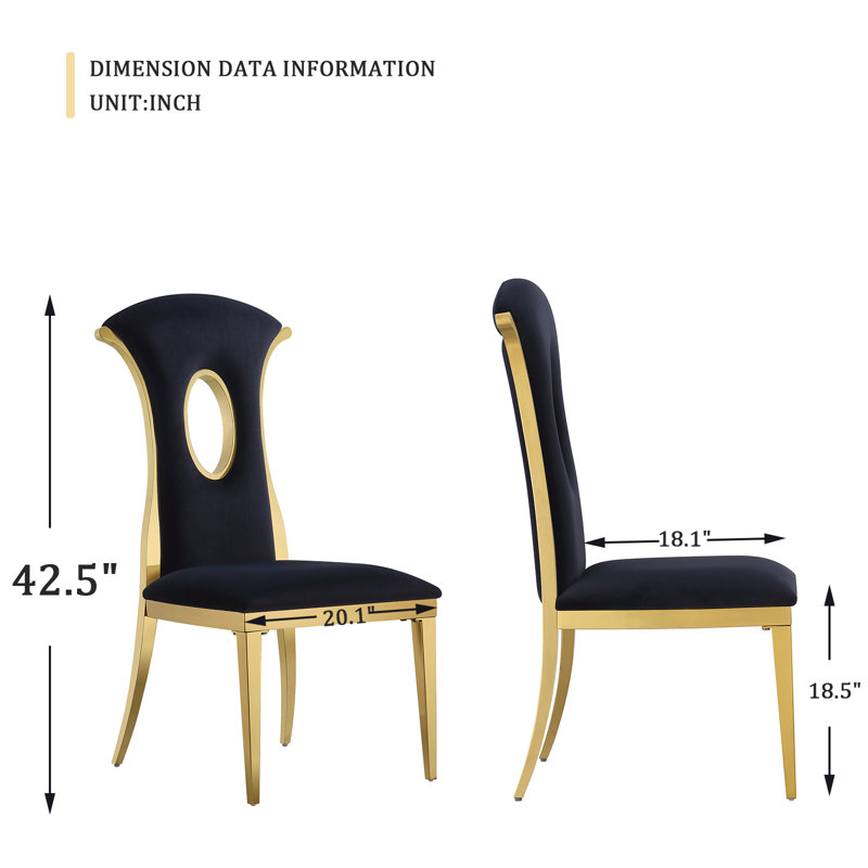 Chaise d'appoint Kipten, Noir