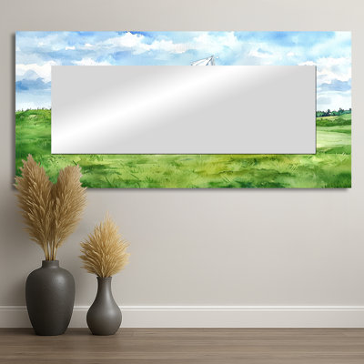 Golf Course Champions Horizon I - Sports Accent Wall Mirror - Printed On Metal