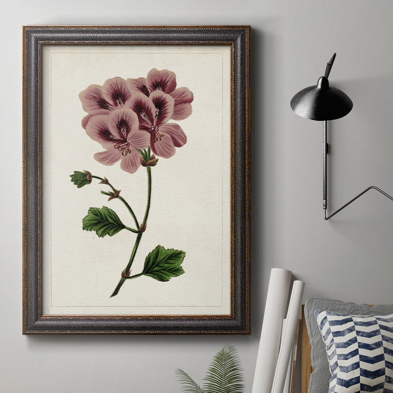 Mauve Botanicals III - reproduction d'art sur toile, H 20 po x l 16 po x P 2,5 po
