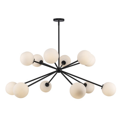 Luminaire suspendu Spoutnik 12 lumières Orabell
