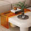 table basse créative de style crème ins
