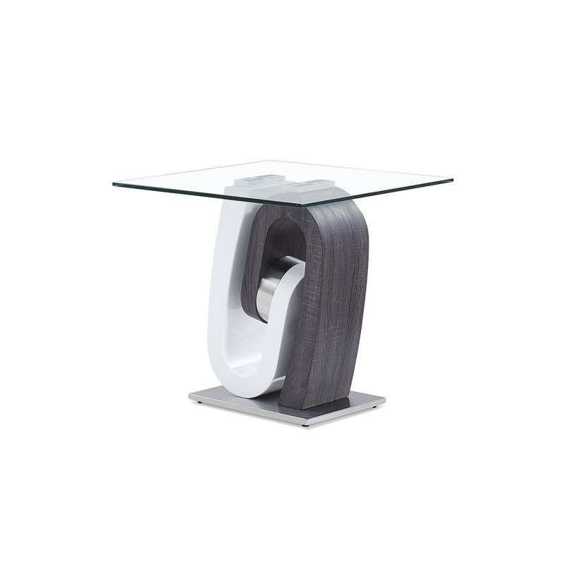 Heilman Glass Top End Table