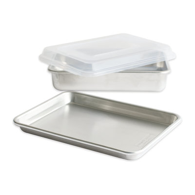 Nordic Ware Natural Commercial 3 Piece Bakers Set with Lid