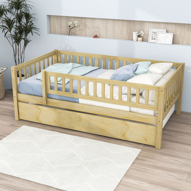 Lit de jour avec couchette Idonna, Naturel, Simple