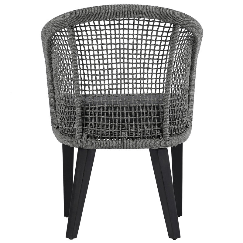 Saxon Outdoor Dining Armchair, Gray