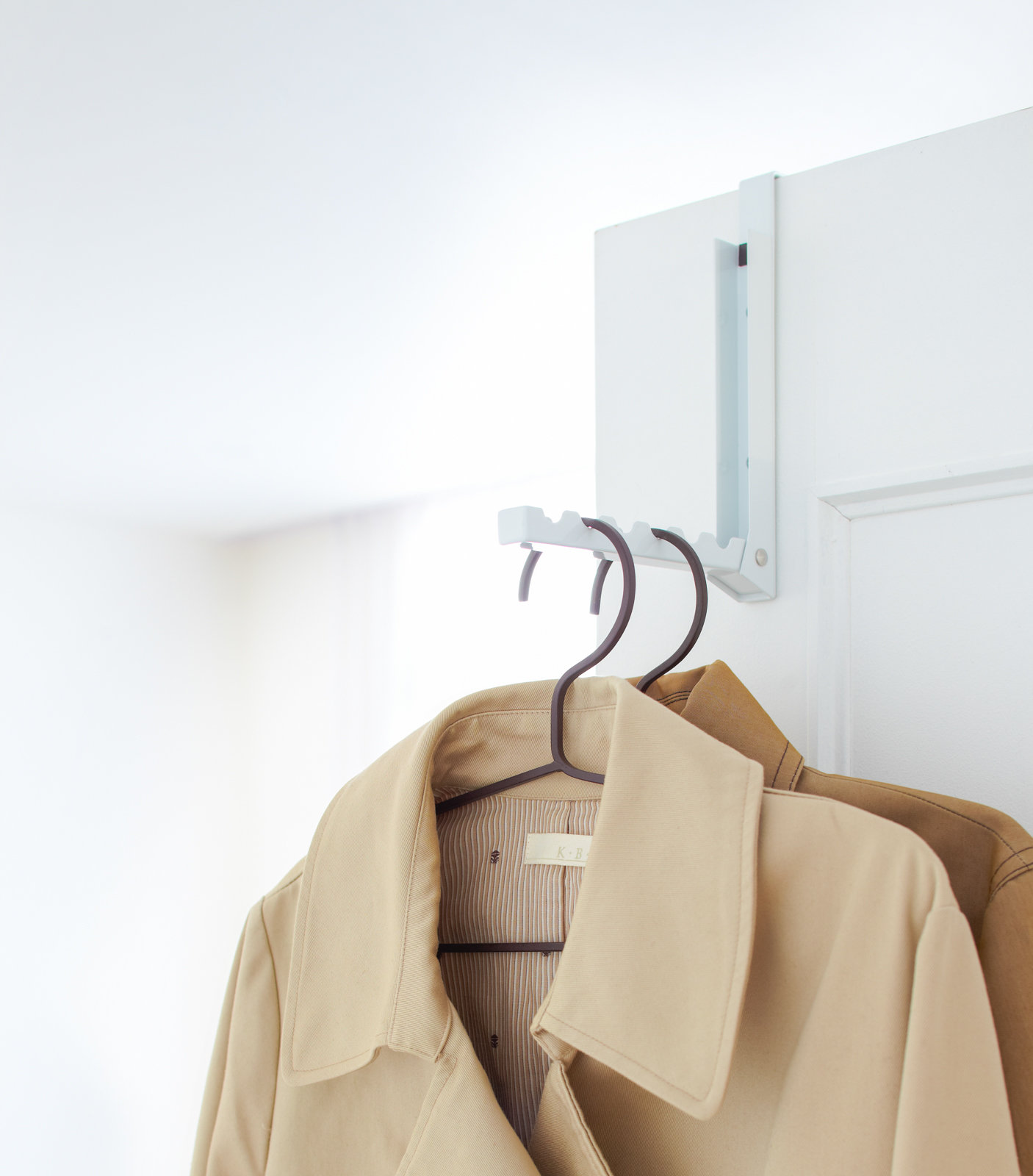 Yamazaki Home Smart Folding Over The Door Hook - White