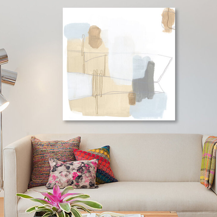« overture ix », impression sur toile, H 26 po x l 26 po x P 1,5 po, Toile tendue, Pas de tapis