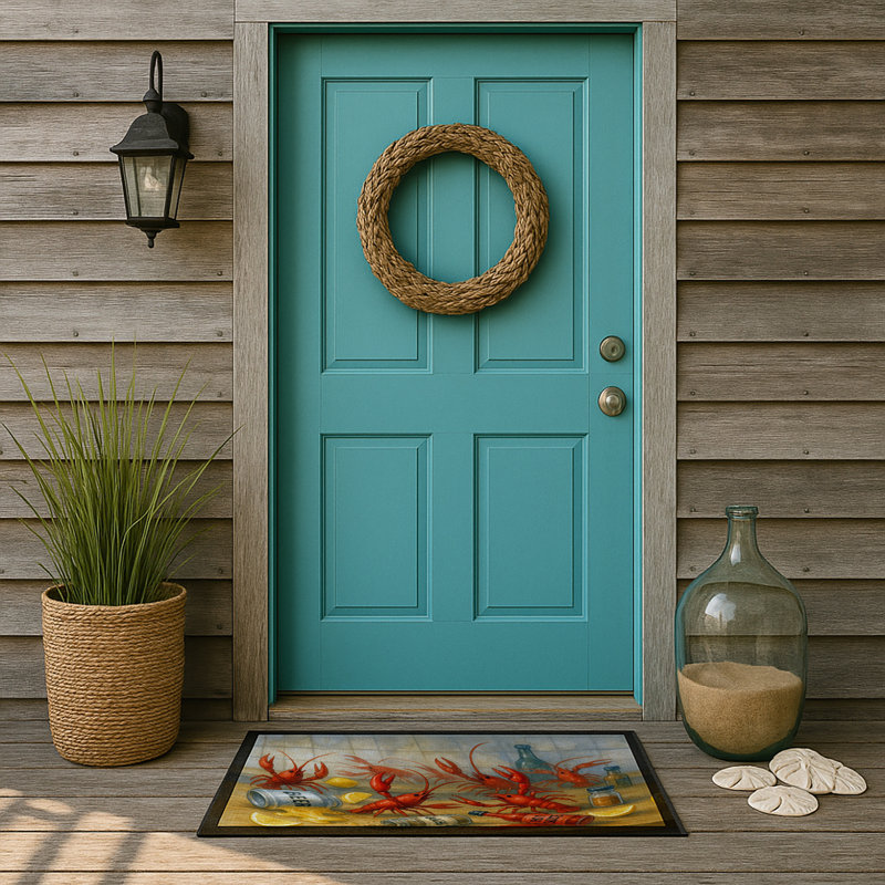 Crawfish Gone Wild Doormat, 18" W x 27" L