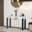 Nickelsville 47.2'' Glass Top Console Table-140974467