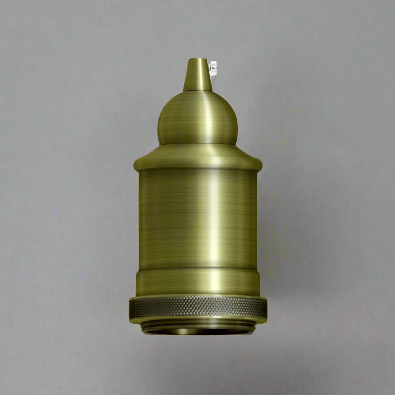 Vintage Industrial Lighting Kit, Green Brass