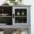 Sideboard Buffet Table With Doors,Grey