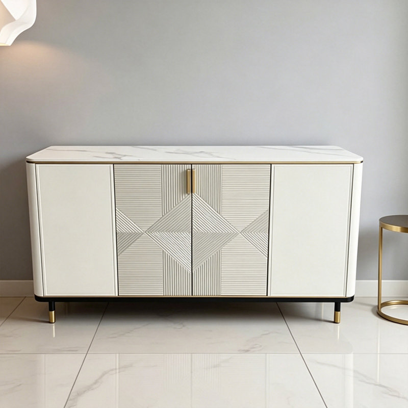 Armoire d'entrée de style italien, Grey/Beige/White