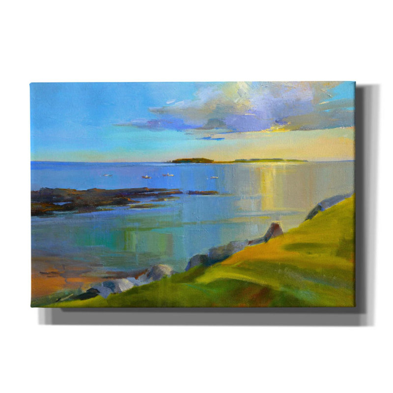 Bridgedale, «Kettle Cove Boats 2» par Holly Ready, art mural sur toile, L 26 po x H 18 po