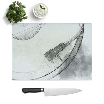 Tempered Glass Needle of the Turntable Chopping Board