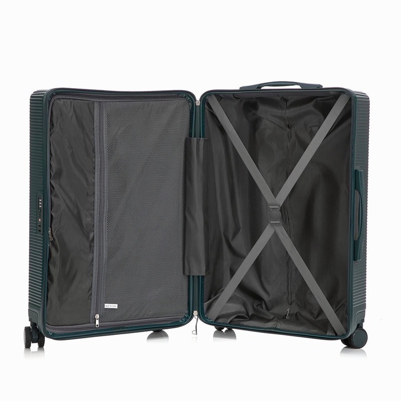 20 "/ 24" / 28 "3 pièces / ensemble en valise à roulettes en ABS, valise de cabine, couleur assortie, serrure à combinaison TSA