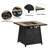 Cathy Square Magnesium Oxide Propane Smokeless Fire Pit Table-881194961