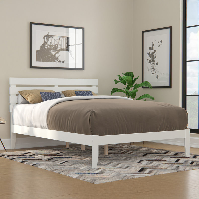 Lit plateforme Giga, Blanc, Grand
